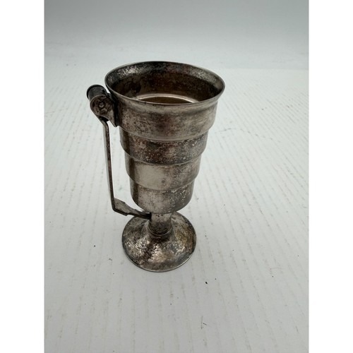 Vintage Silver Jigger Bar Tool Shot Glass Measure 2oz G3
