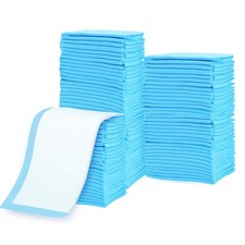 Disposable Changing Pads set 50 Pack 13x18 In Baby Incontinence Blue