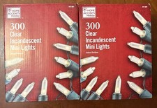 Home Accents Holiday 2 Sets Of 30 Clear Incandescent Mini Lights, Indoor/Outdoor