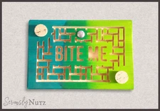 Bite Me! Parrot Foraging Block - Tough Wood Bird Toy