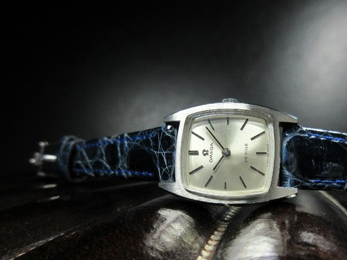 Omega 1969 Vintage 511.256 De Ville Quadrante Argento Radiante Cassa 20 Tonneau - Foto 8 di 10
