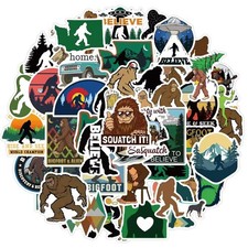 50 Bigfoot Stickers for Laptop/Bottle/Phone Waterproof Sasquatch Decals in USA