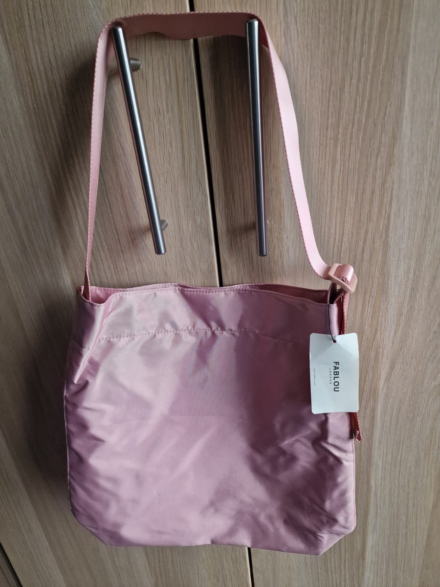 fablou bag pale pink 14 in × 14 in shoulder bag adjustable strap