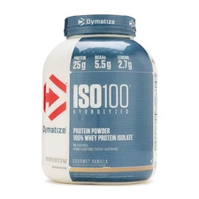 Dymatize ISO100 Whey Protein Powder Isolate, Gourmet Vanilla 5LB