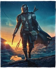 The Mandalorian And Baby Yoda (Grogu) 3x5 Wall Tapestry  Star Wars - New