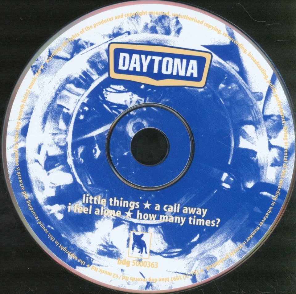 Daytona Little Things CD Europa Blau Hund 1997 Single Im Digipak BDG5000363 - Bild 3 von 3