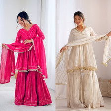 Women Eid Dress Pakistani Salwar Kameez Ready made Suits Wedding Party 3 Piece