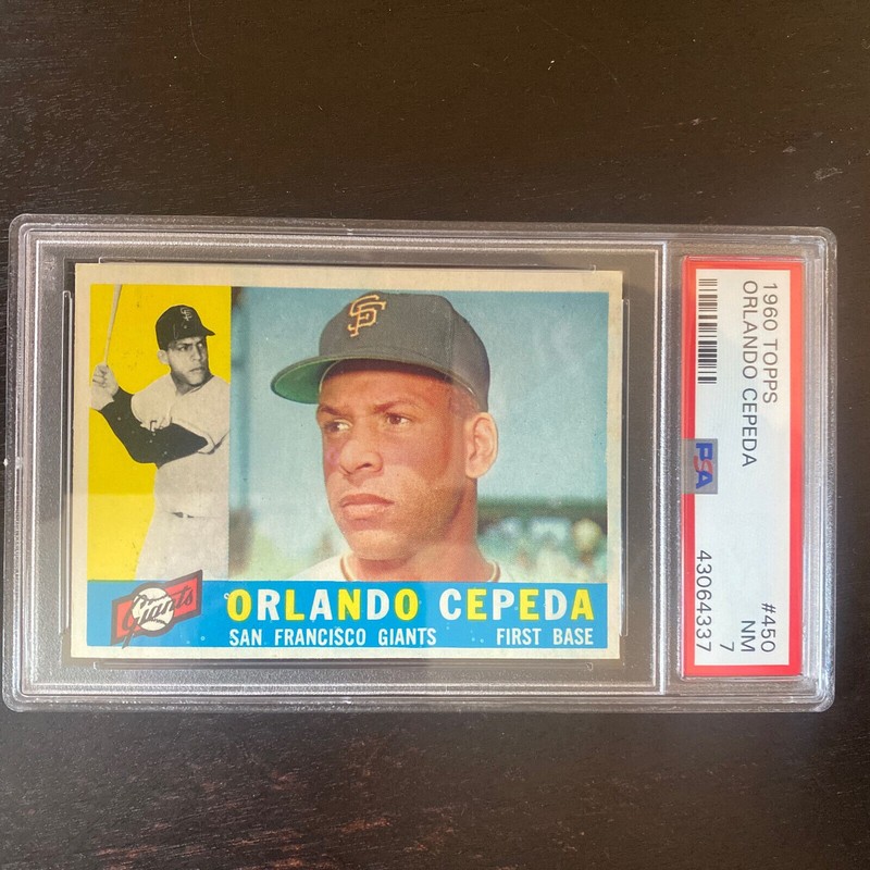 1960 Topps #450 Orlando Cepeda PSA 7 HOF San Francisco Giants