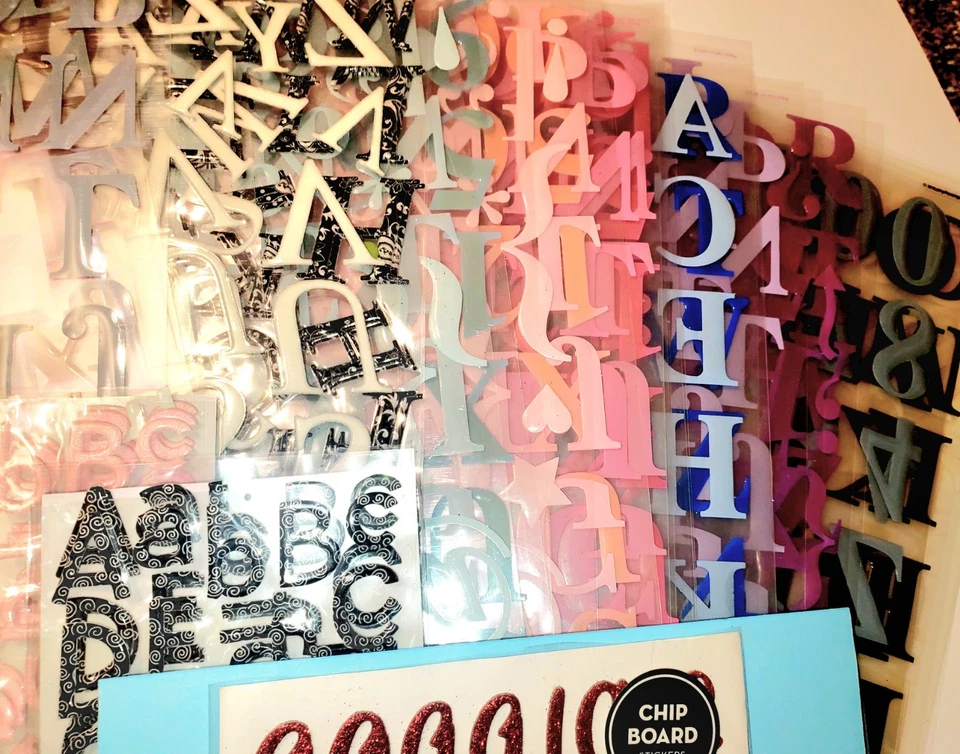 2 - Variety of Stickers For Scrapbooking And Crafts Dozens of Letters & Numbers - Image 3 of 3