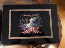Patriotic Eagle Cigar Humidor – 10” x 14”