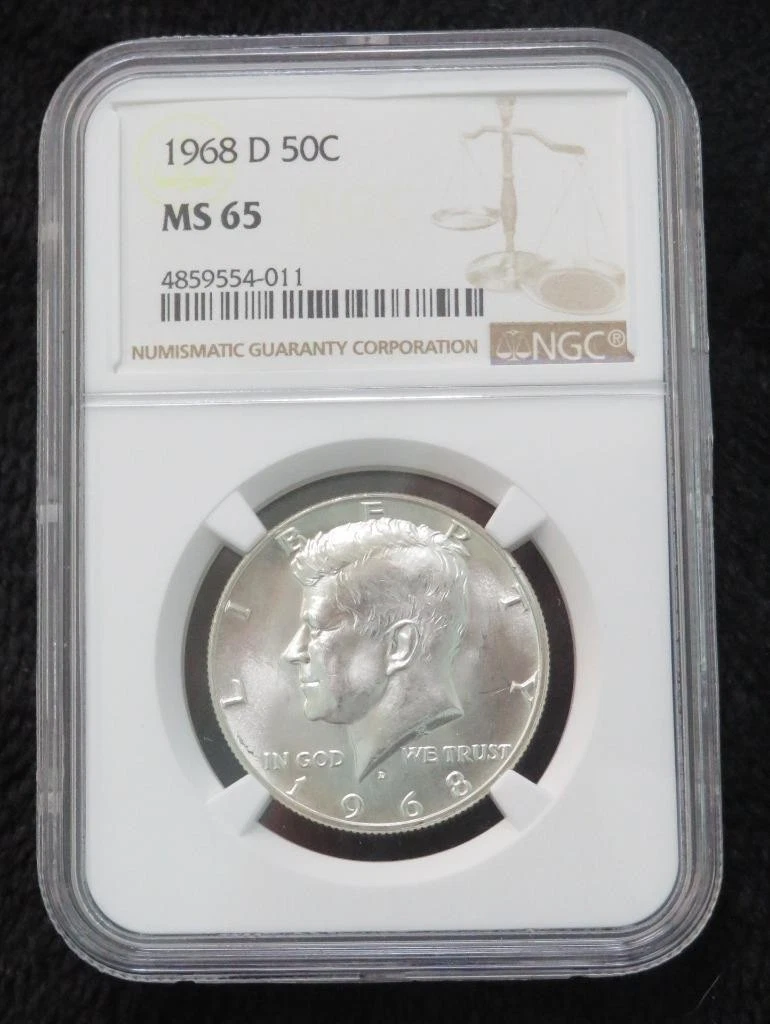 MS 65 Graded 1968 Kennedy US Half Dollars (1964-Now) for sale | eBay