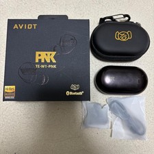 AVIOT TE-W1-PNK Hi-Res AUDIO Wireless Earphones JAPAN TUNED LDAC, SBC, AAC Used