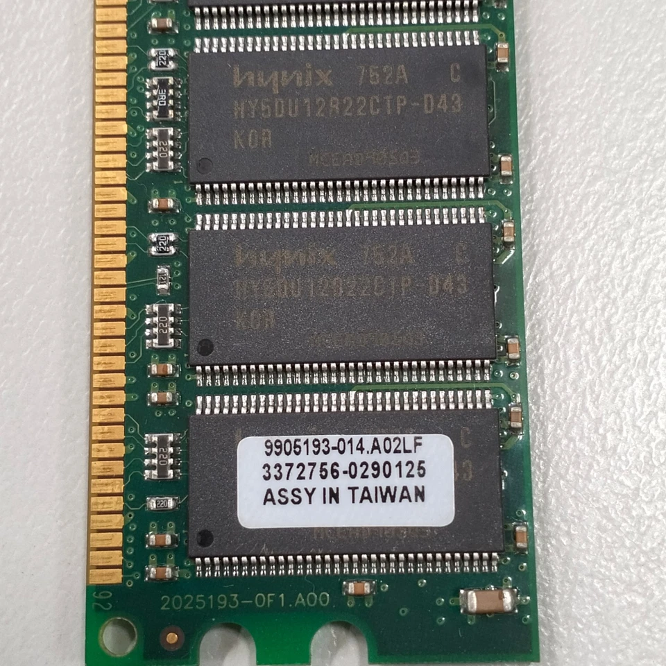 Kingston 1GB DDR1 RAM PC-2700 333MHz CL2.5 2.5V non-ECC DIMM KTM8854/1G 41P6812 - Image 3 of 4