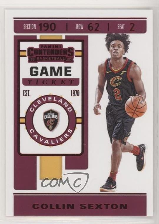 2019-20 Panini Contenders Game Ticket Red Collin Sexton #19 06sp