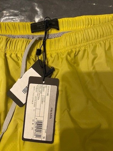 Mens Prada New Cedro (Lime Green) Nylon Bathing Suit XL - Picture 3 of 4