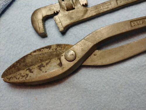 My Estate Sale! Collection Of Old Tools-Sheet Metal Shears, Adjustable Wrench+ - Picture 3 of 14