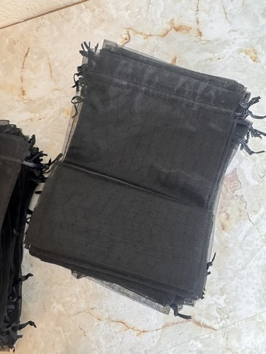 100 pcs Organza Bags 6.5x9 Inches Drawstring Gift Bags Mesh Gift Bags Sheer - Picture 4 of 9
