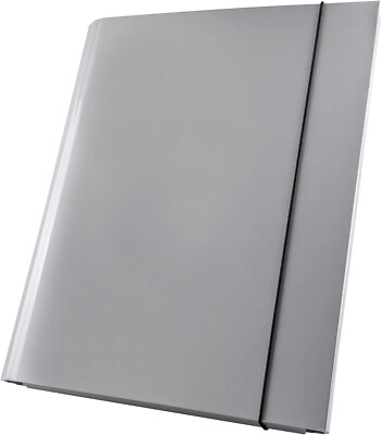 Sammelmappe A4 Pappe 40mm grau Dokumentenmappe Klappordner mit Gummizug
