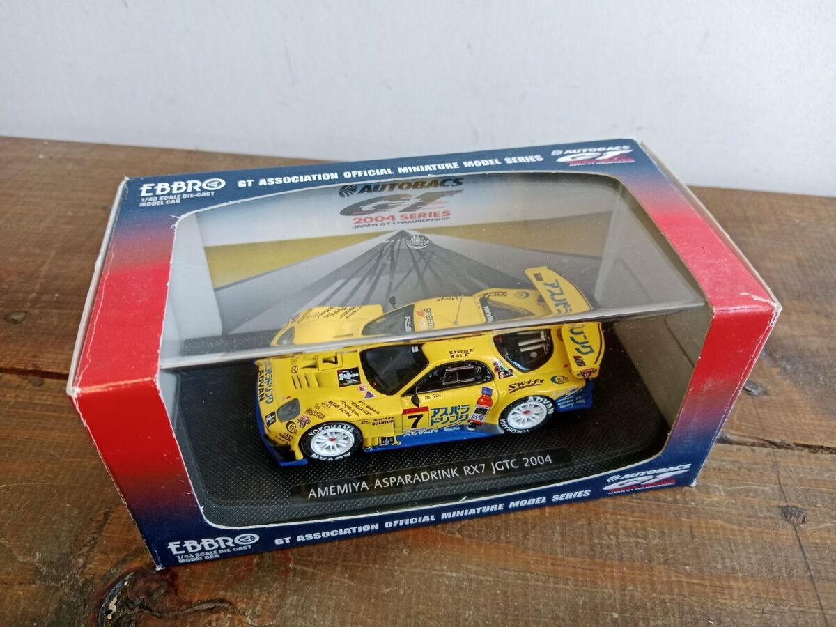 高質 EBBRO AMEMIYA ASPARADRINK RX7 JGTC 2004, YELLOW 707- 1:43 | eBay レーシングカー