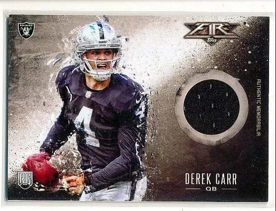 2014 Topps Fire Derek Carr RC Jersey eBay