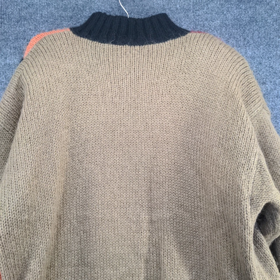 Cervelle Women's Acryclic Mohair Blend Cardigan Multi L Fall Leaf Pattern Knit - Image 3 of 4