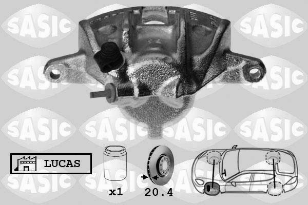 Étrier de frein avant gauche pour Citroën Xsara Picasso 2.0 HDi et 1.6 - Pièce de rechange en fonte