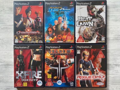 SONY PS2 Crimson Tears & Psi-Ops & Beat Down & X Fire & Quake  & Rogue Ops set