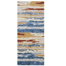 Hand Tufted Wool 2'6''x10' Runner Area Rug Abstract Multicolor BBH Home BBK00S13