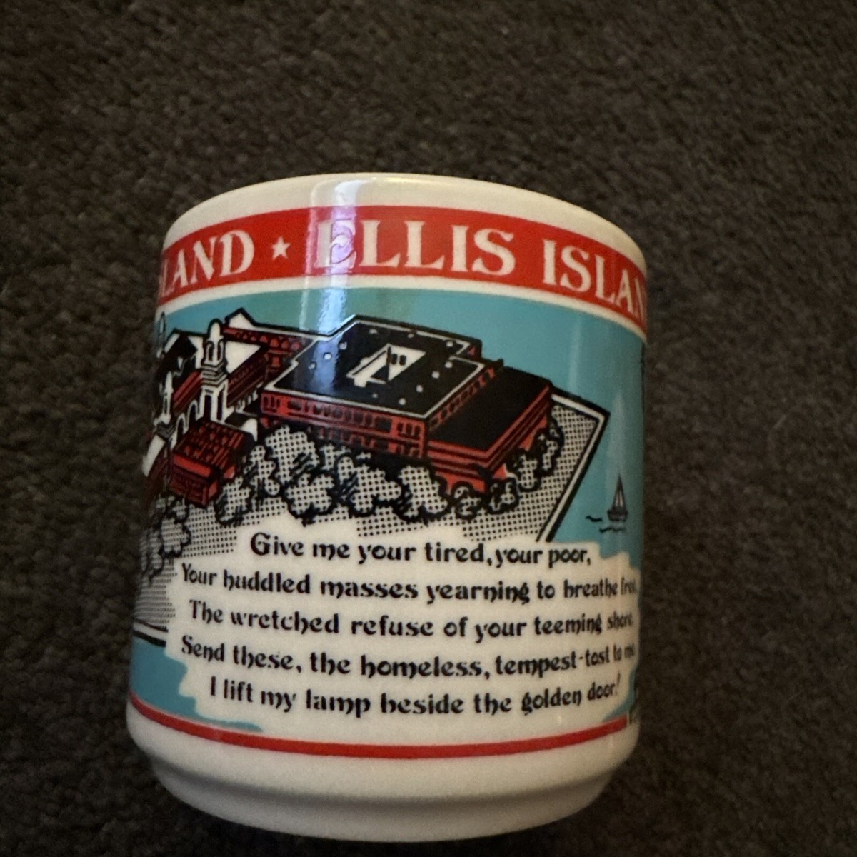 Ellis Island - Liberty Island VTG Souvenir Coffees / Tea Cup | eBay