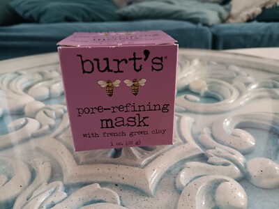 Burt's Bees Green Goddess French Green Clay Pore Refining Mask Sealed NIB 1oz