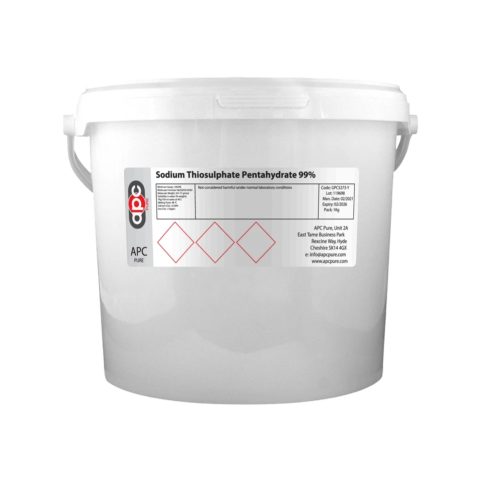 APC PURE Sodium Thiosulphate Pentahydrate 99% - 2.5kg *Free P&P*