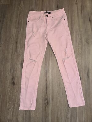 Men's Royal Blue Brand Light PINK Jeans 30x30 Skinny Distressed