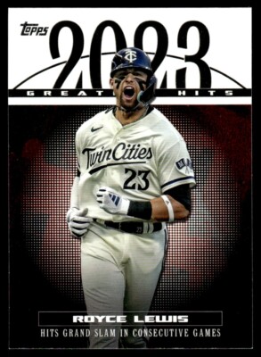 Royce Lewis 2024 Topps Series 1 2023 Greatest Hits Card #208