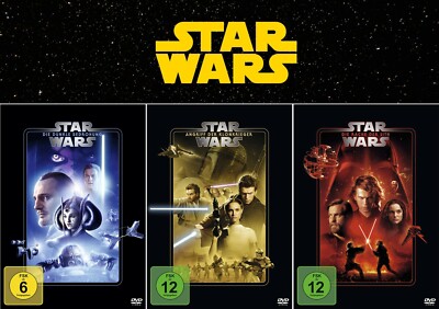 Star Wars 1+2+3 Dunkle Bedrohung, Angriff der Klonkrieger, Rache der Sith | DVD