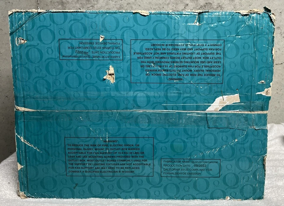 Quorum WINDSOR 52" 5-Blade Indoor Ceiling Fan Antique White 3-Speed #85525-67 - Image 2 of 4