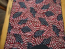 American Flag Cotton Bandana Head Wrap in Patriotic Design 100 Cotton