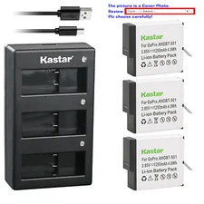 Kastar Battery Triple Charger for GoPro AHDBT-501 Gopro5 GoPro Hero 5 HD Black