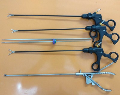 6 Pcs Laparoscopic SS Training Instruments Grasper Forceps 5mmx330mm Instruments