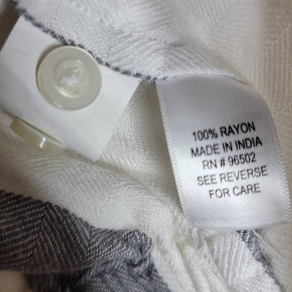 Sandy & Sid Button Front Cropped Stripe Short Sle… - image 7