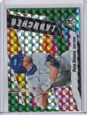 2021 MOSAIC PRIZMS GREEN LAUNCHED PETE ALONSO NEW YORK METS PRIZM GE-3159