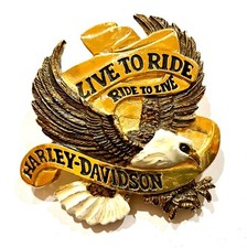 Harley Davidson Eagle Live To Ride-Ride To Live Belt Buckle NWT