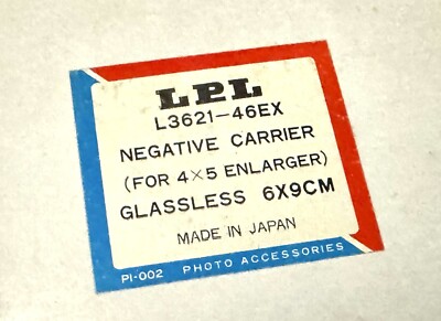 Saunders LPL 6x9 Film Carrier for 4500/4550 4x5 Enlargers