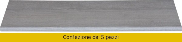 Stock 5 Mensole Legno 60x20x1,8 cm Rovere Grigio Decorlegno Amica
