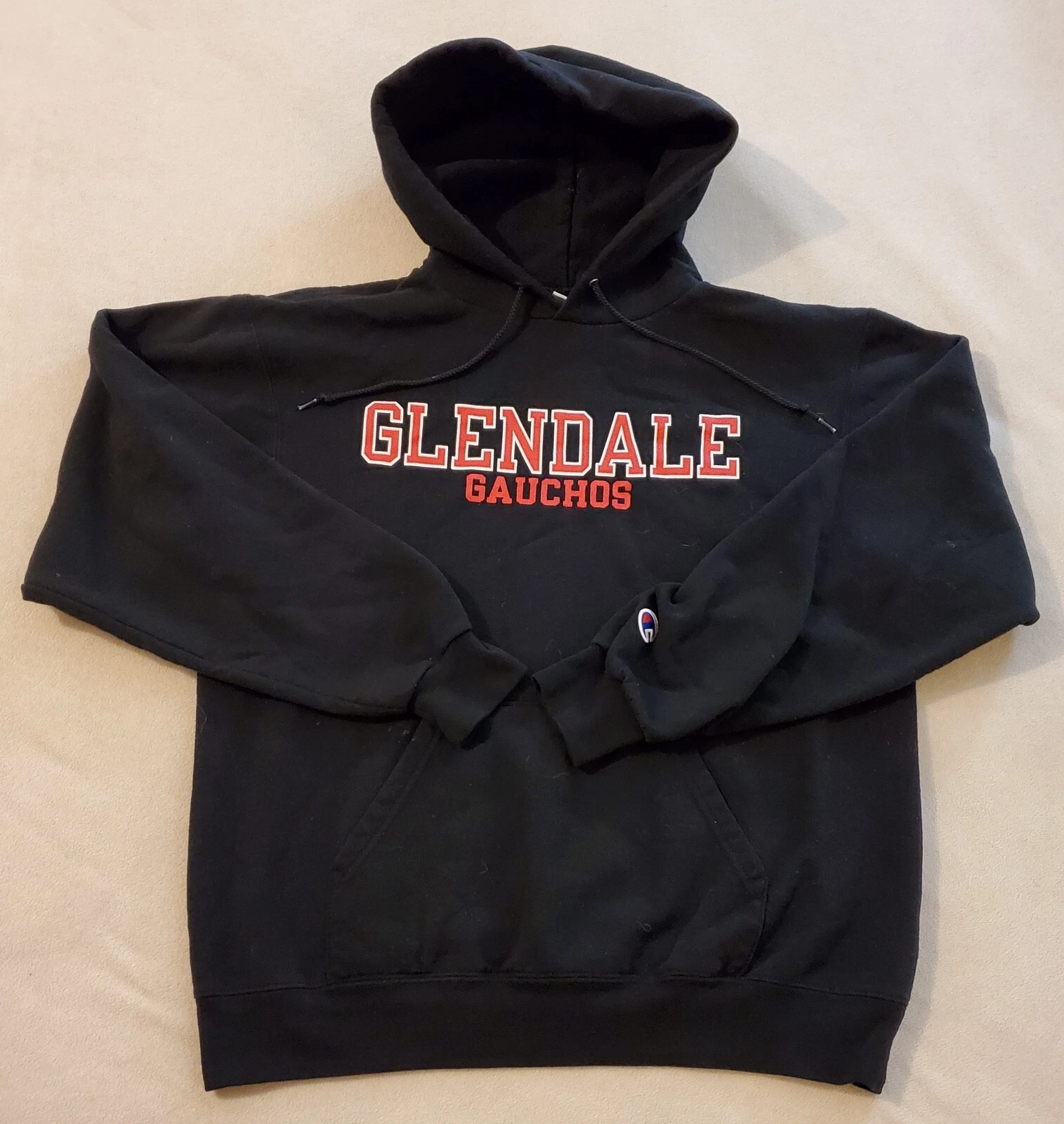 Champion Glendale Gauchos AZ Black Eco Fleece Hoodie Medium