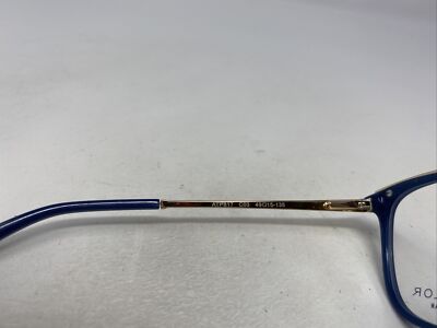 Ann Taylor Petites ATP817 C03 49-15-135 Blue/Gold Full Rim 