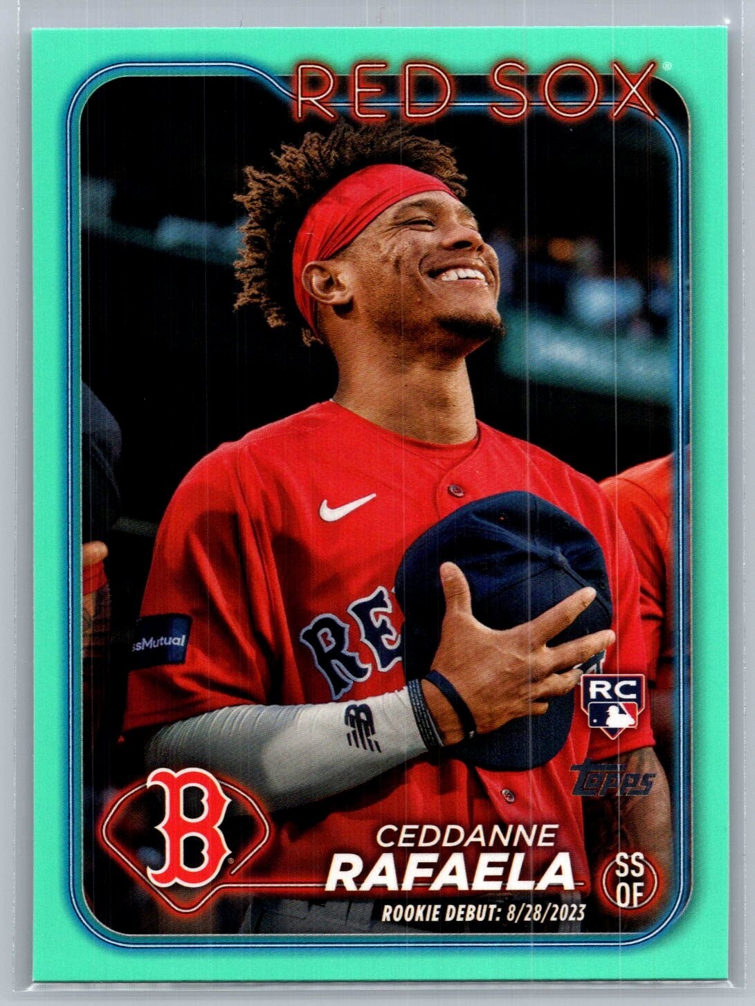 2024 Topps Series 1 #313 Ceddanne Rafaela ~ Aqua (RC)