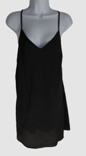  50 Maison Jules Women's Solid Black Sleeveless V-Neck Dress Slip Size XL