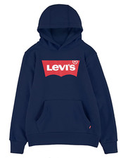 NEW 40 LEVI'S Boy's Batwing PullOver Fleece Hoodie Blue Large 12-13
