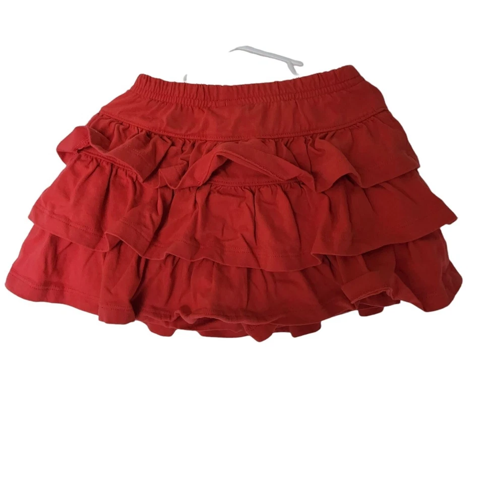 Hanna Andersson Skort Naranja Coral Volantes Talla 110 Talla 5 Años Foto 3 de 3