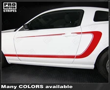 Ford Mustang Side Accent C-Stripes Decals 2010 2011 2012 2013 2014 Pro Motor